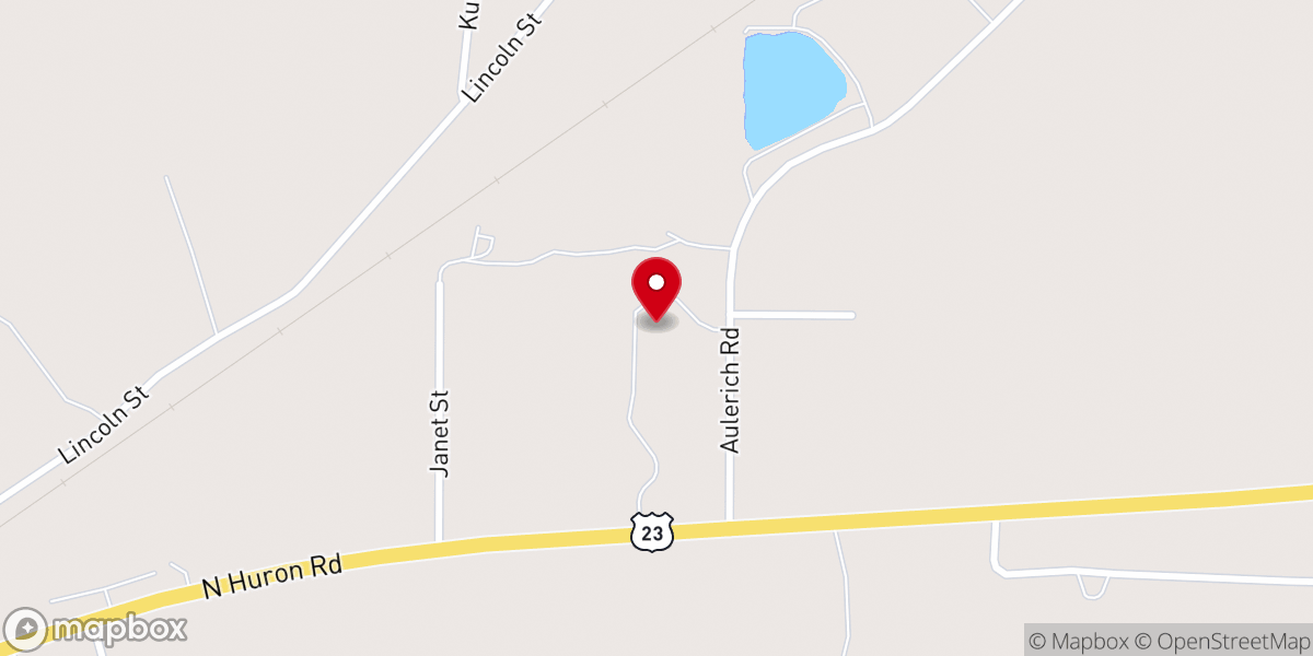 Map showing location of Tawas Area Presbyterian Church