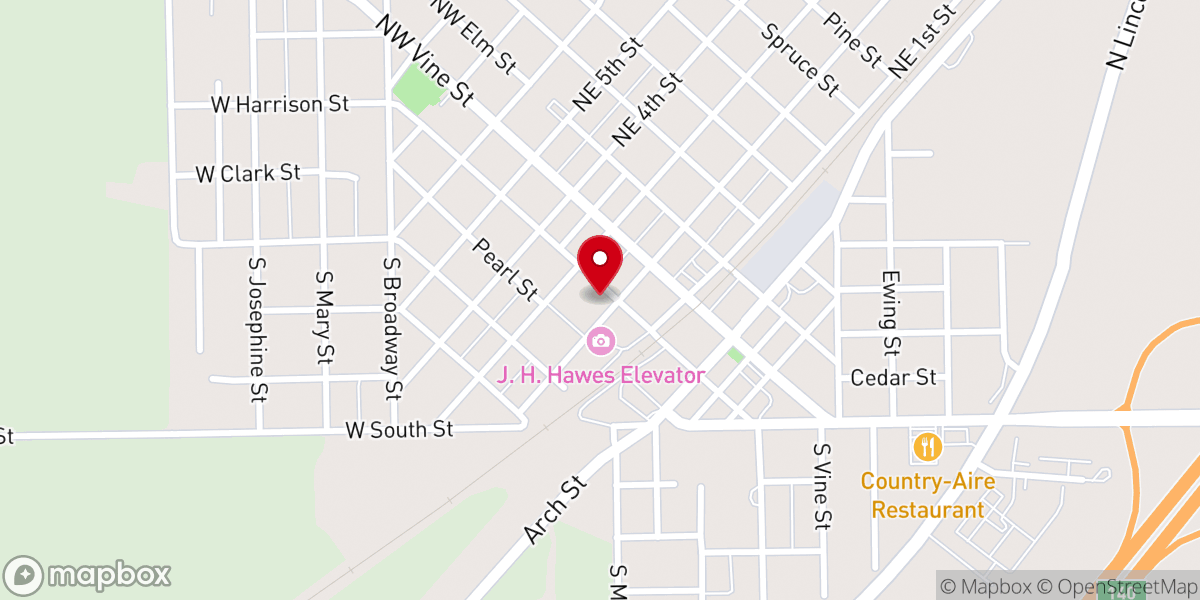 Map showing location of Atlanta United Methodist Church