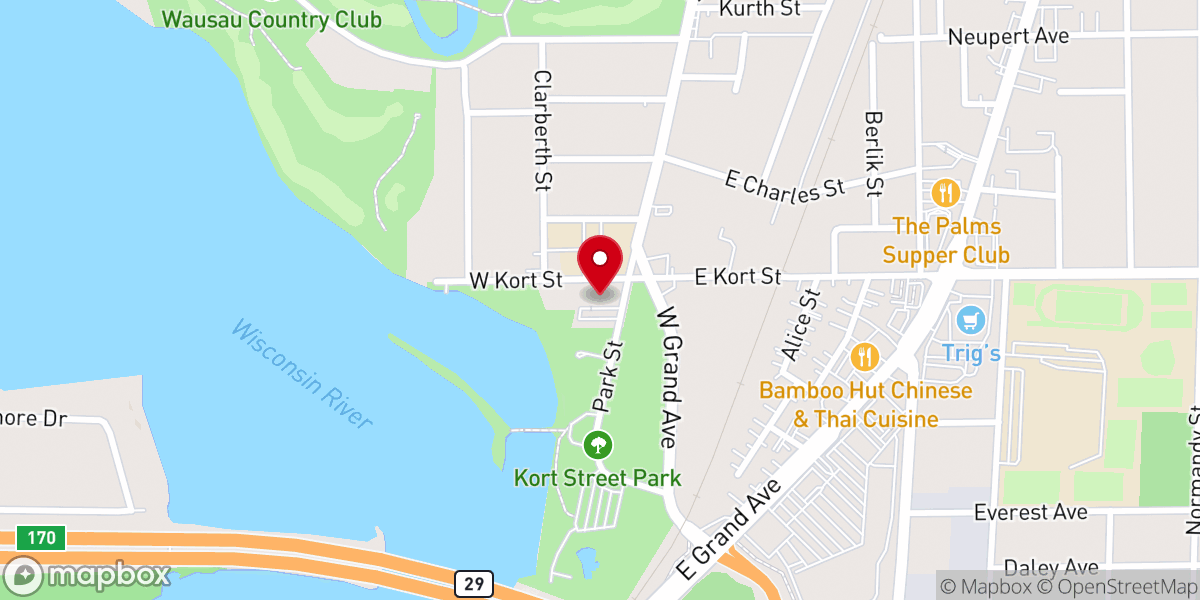 Map showing location of St. Therese of the Child Jesus Catholic Church
