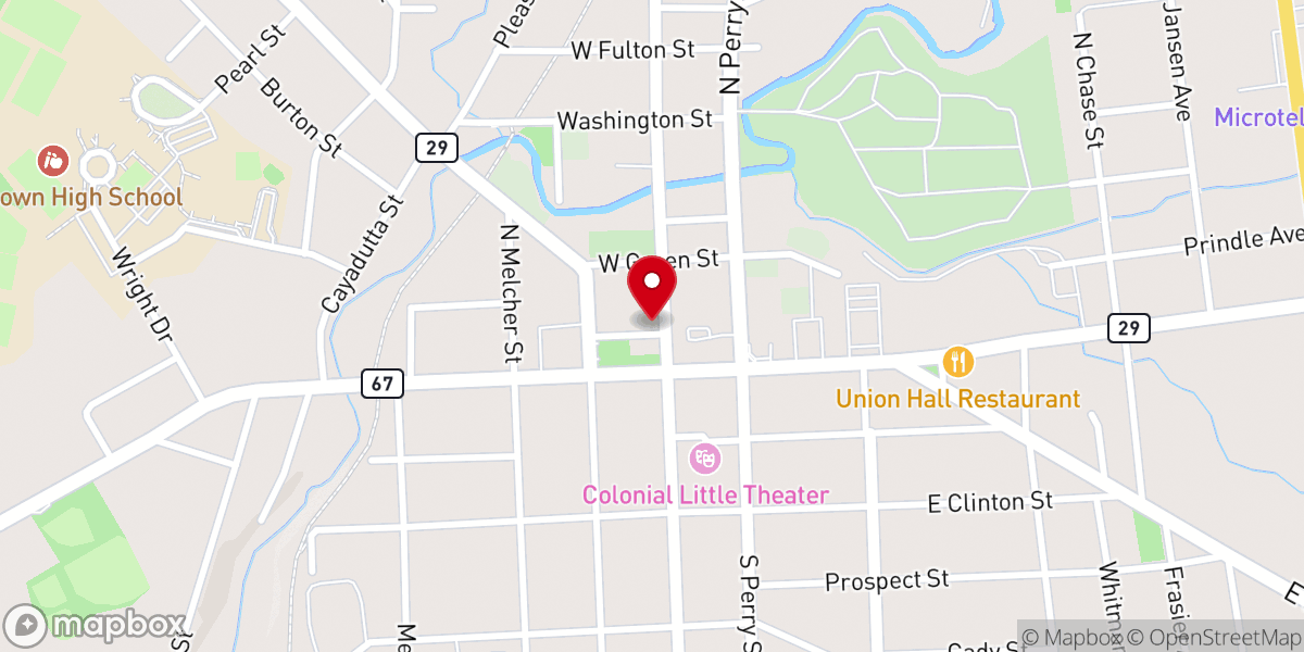 Map showing location of One Church Street