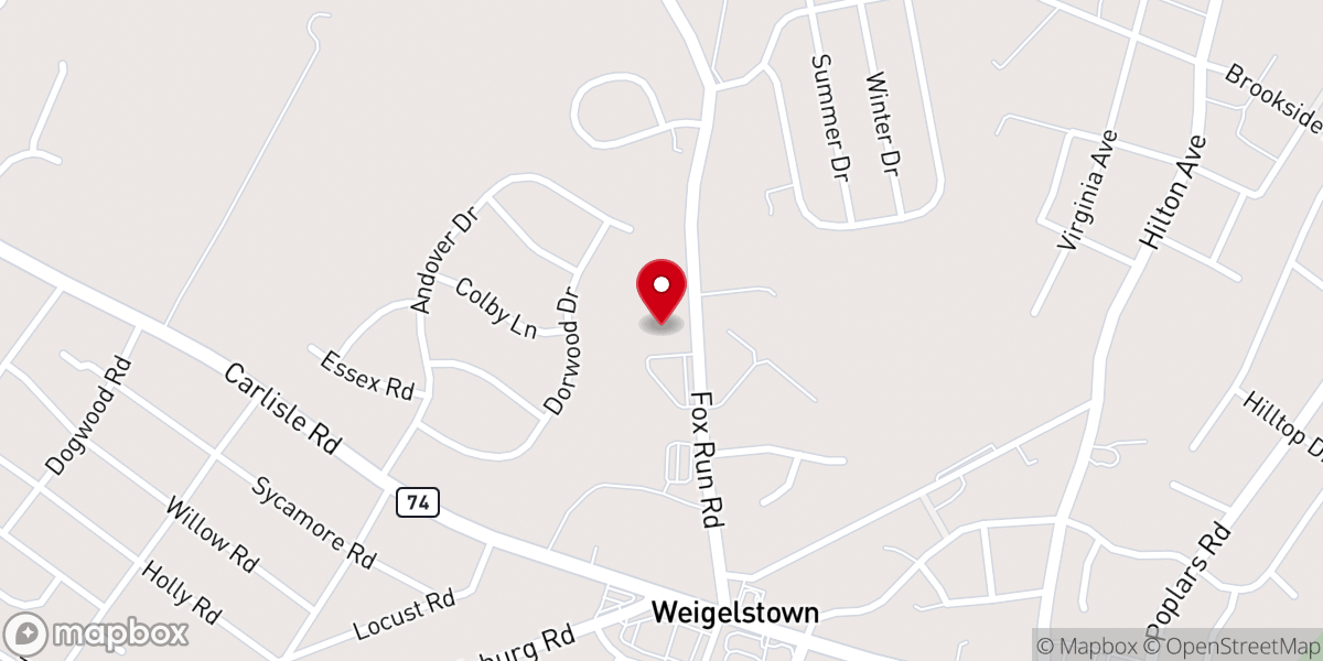 Map showing location of Friendship Community Church