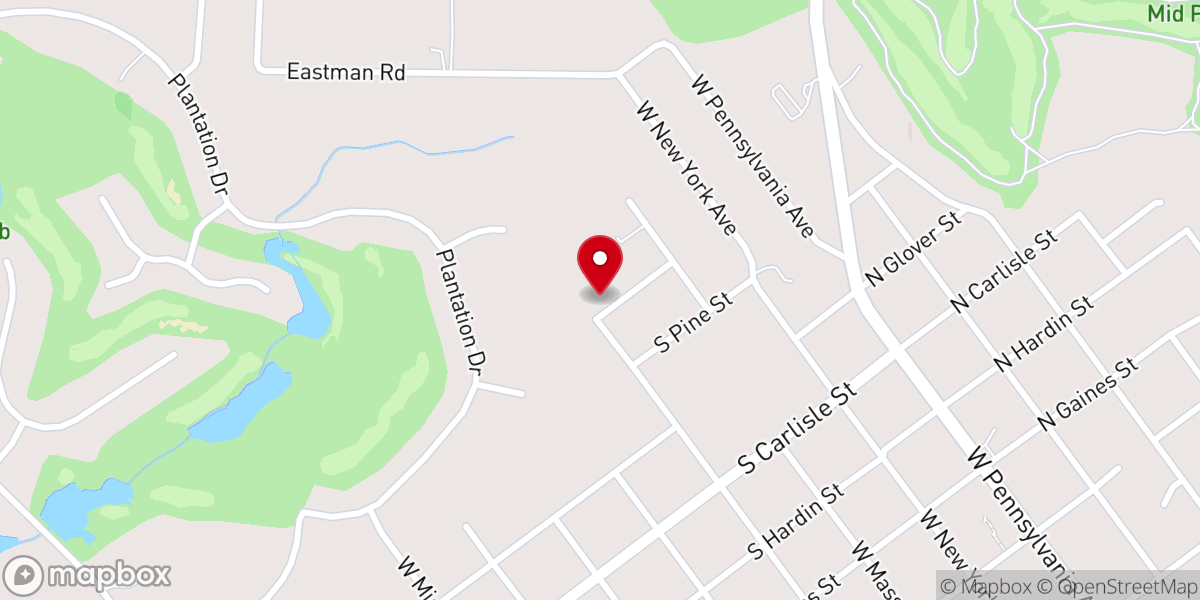 Map showing location of St. Peters Deliverance Church of God