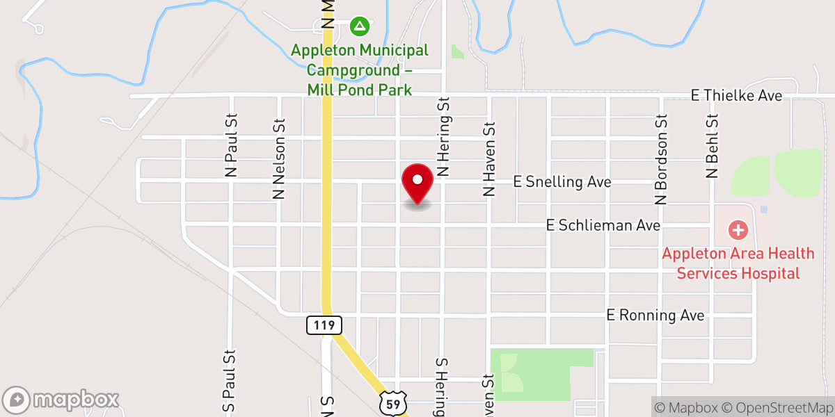 Map showing location of First United Methodist Church & Office