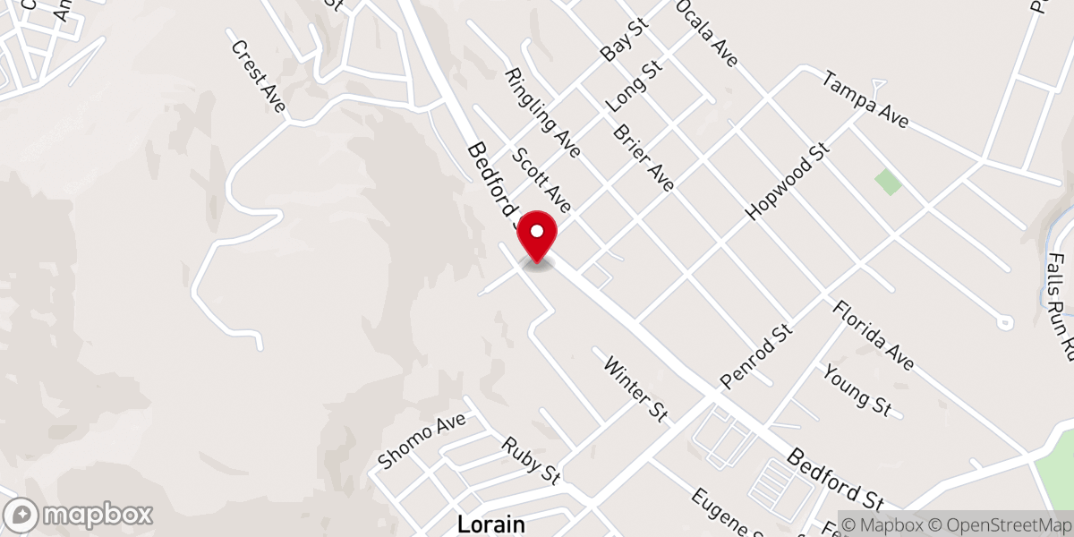 Map showing location of Oakland Church