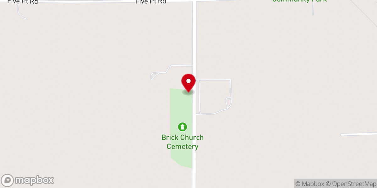 Map showing location of Nettle Creek Church of the Brethren
