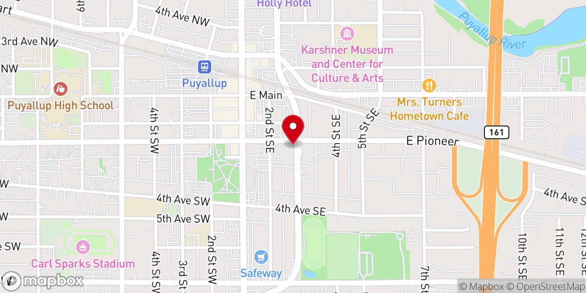 Map showing location of Peace Lutheran Church