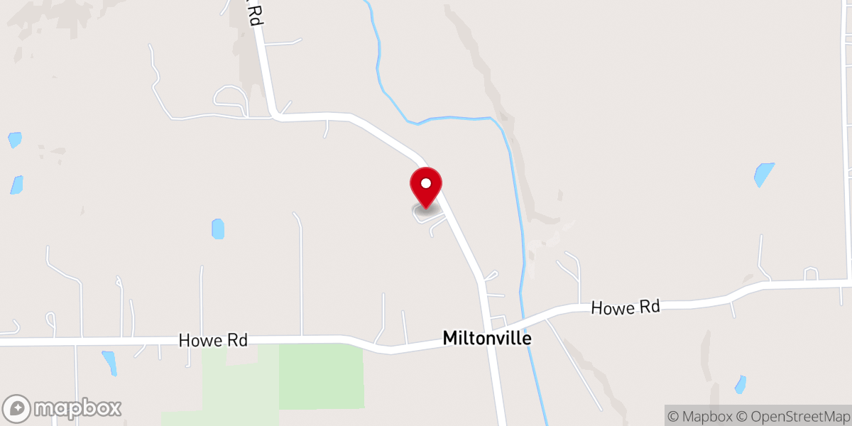 Map showing location of Miltonville Baptist Church