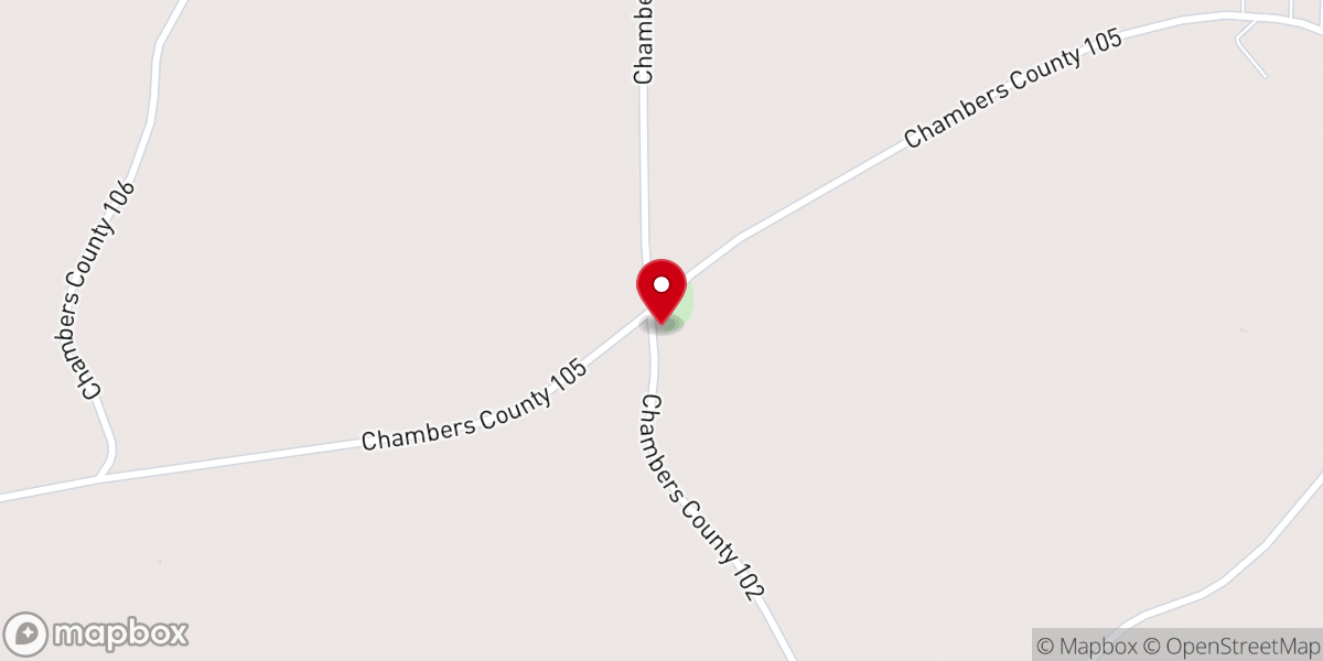 Map showing location of Sandy Ridge United Methodist Church