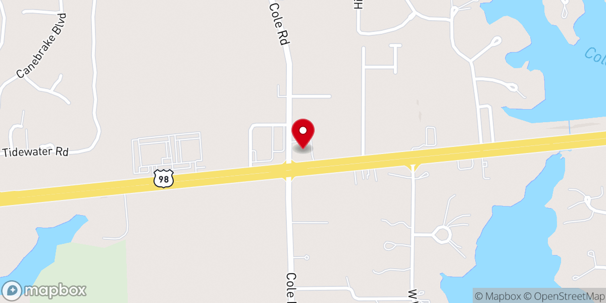Map showing location of New Life in Christ Baptist Church