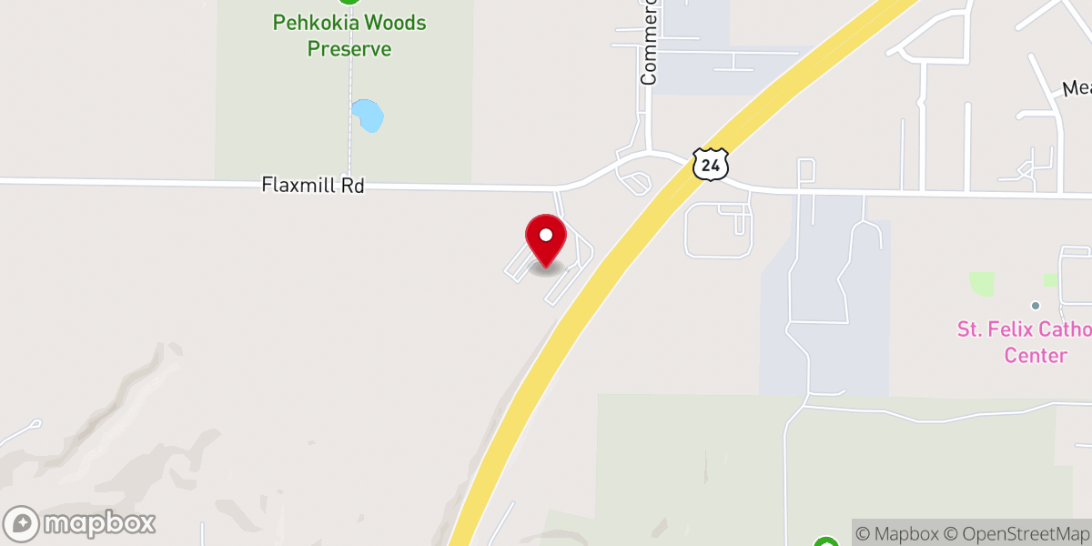 Map showing location of Huntington First Church of the Nazarene (HNAZ)