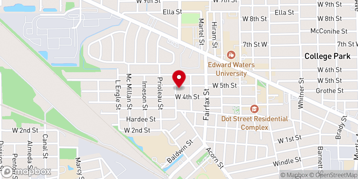 Map showing location of Faith United Miracle Temple