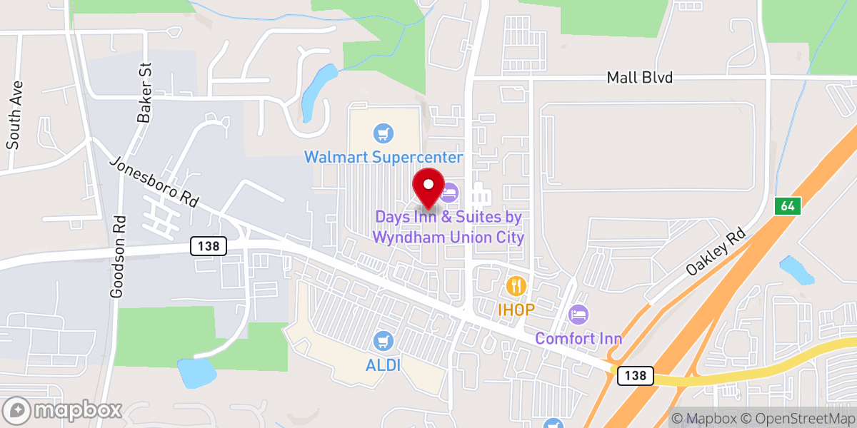 Map showing location of Church of Acts Inc