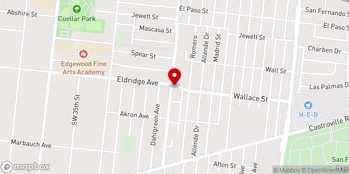 Map showing location of Winds of Grace of San Antonio Inc