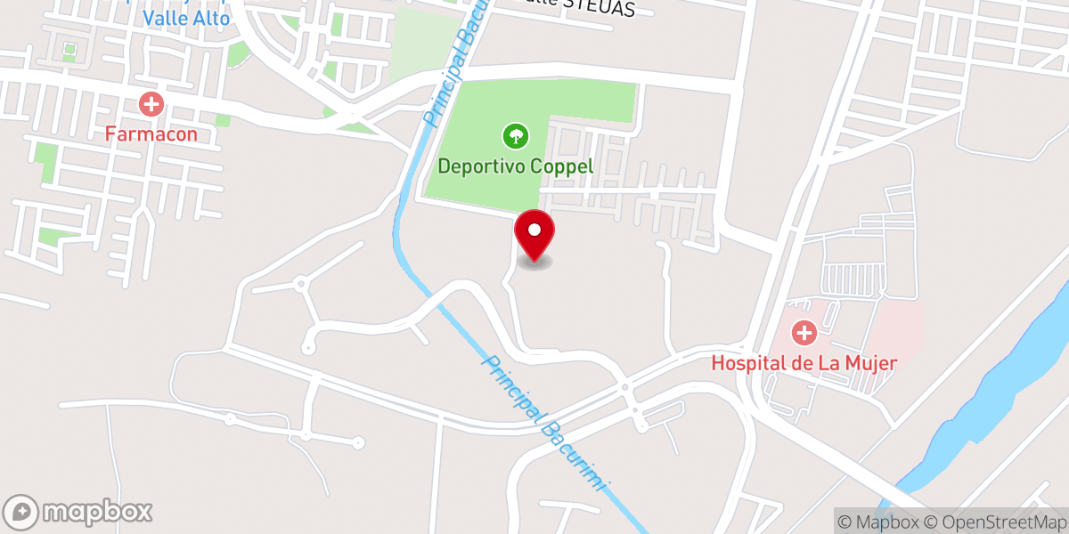 Map showing location of Cristo Viene Sinaloa