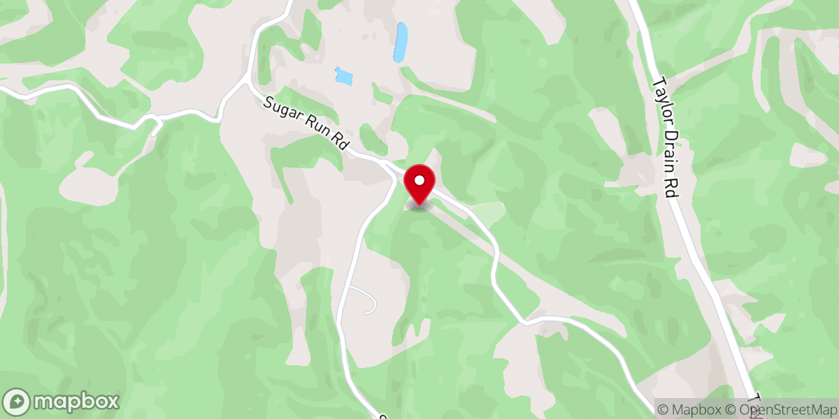 Map showing location of South Fork Baptist Church