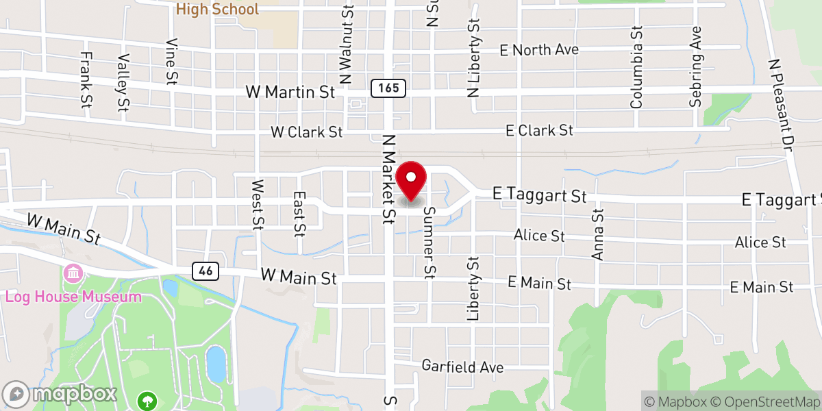 Map showing location of The Nazarene Church