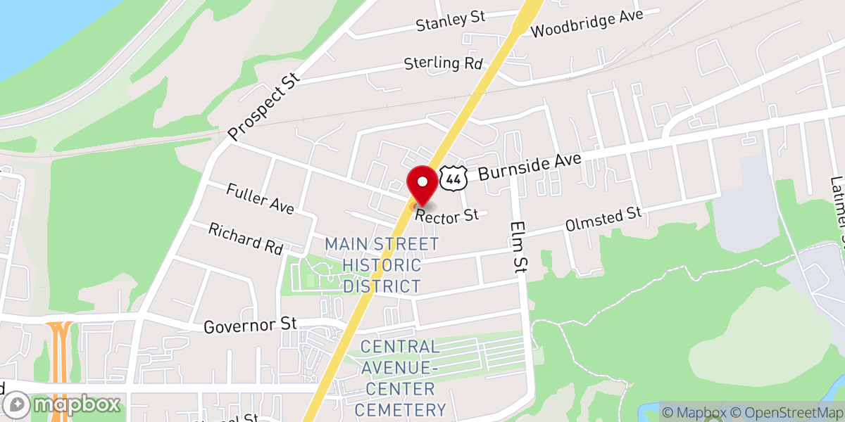 Map showing location of Catholic Church of Saint John the Evangelist