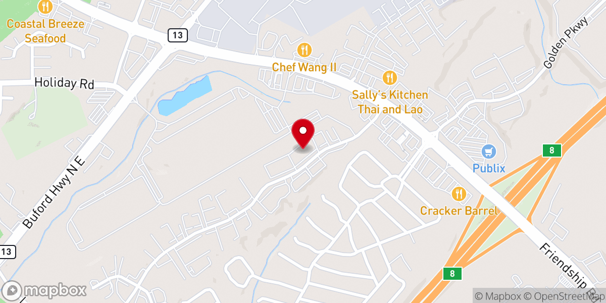 Map showing location of Riverstone Vineyard Church
