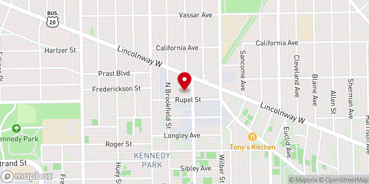 Map showing location of Fuente De Vida Grace Bilingual Church