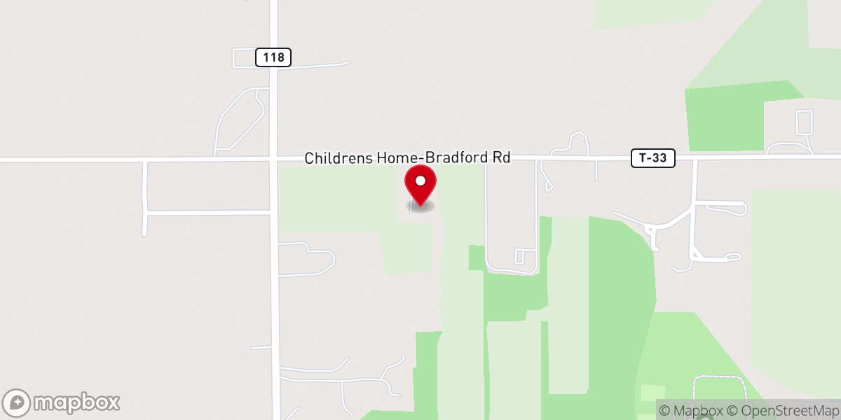 Map showing location of Greenville Creek United Church of Christ