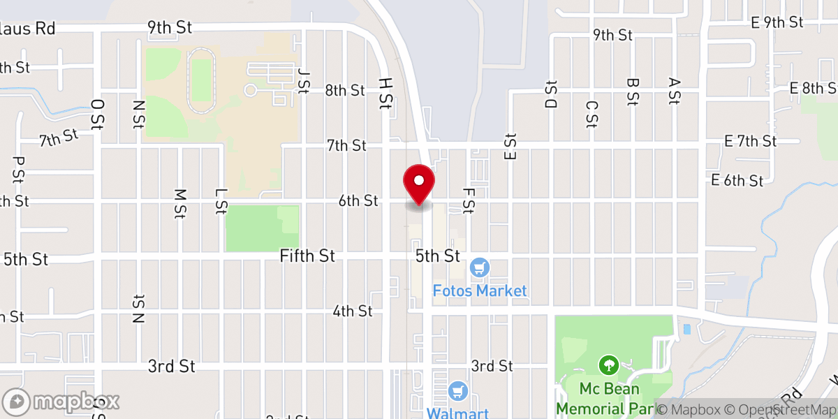 Map showing location of The Salt Mine Food Closet