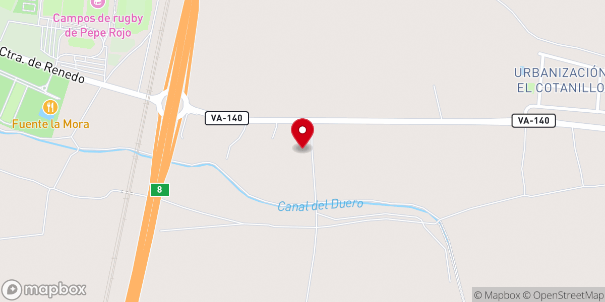 Map showing location of Iglesia Bíblica Reto a la Esperanza - Valladolid