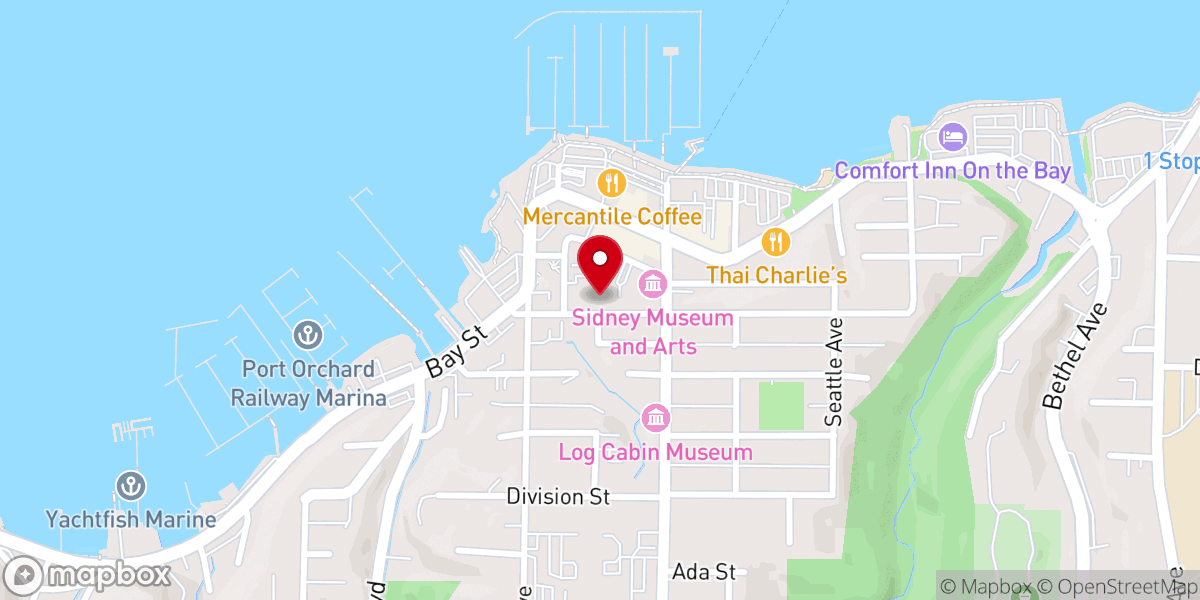 Map showing location of Kitsap House