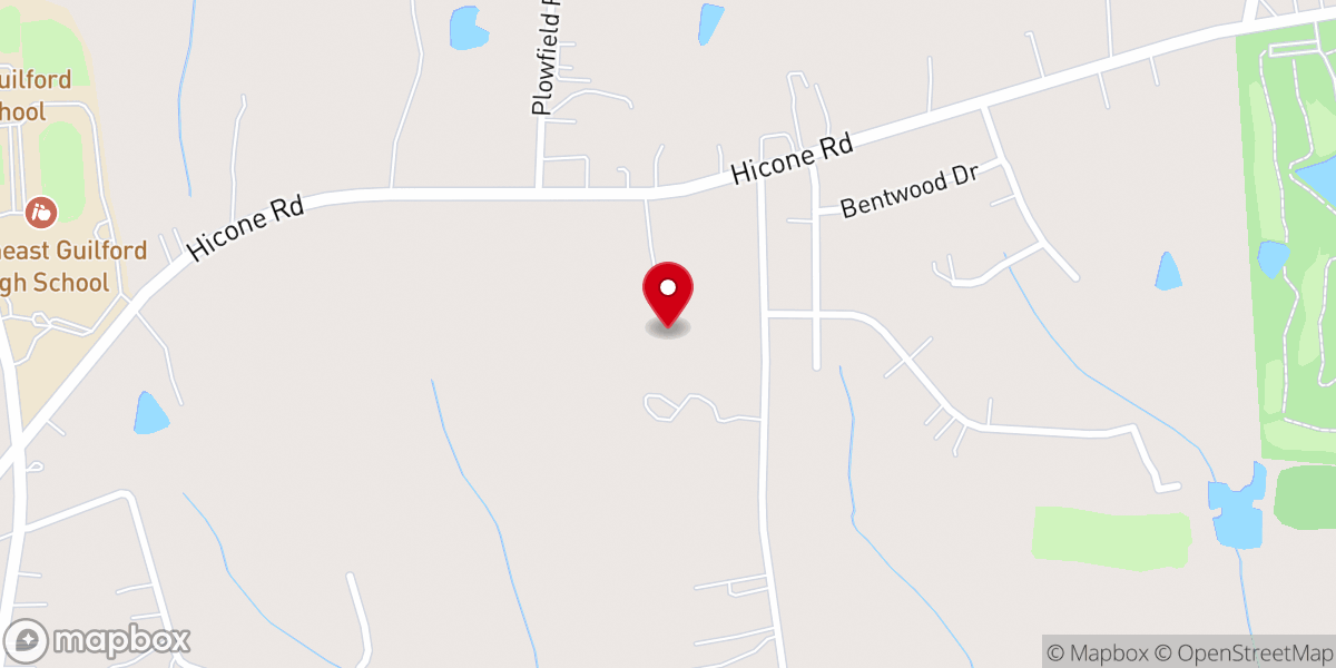 Map showing location of Union Grove Congregational Church