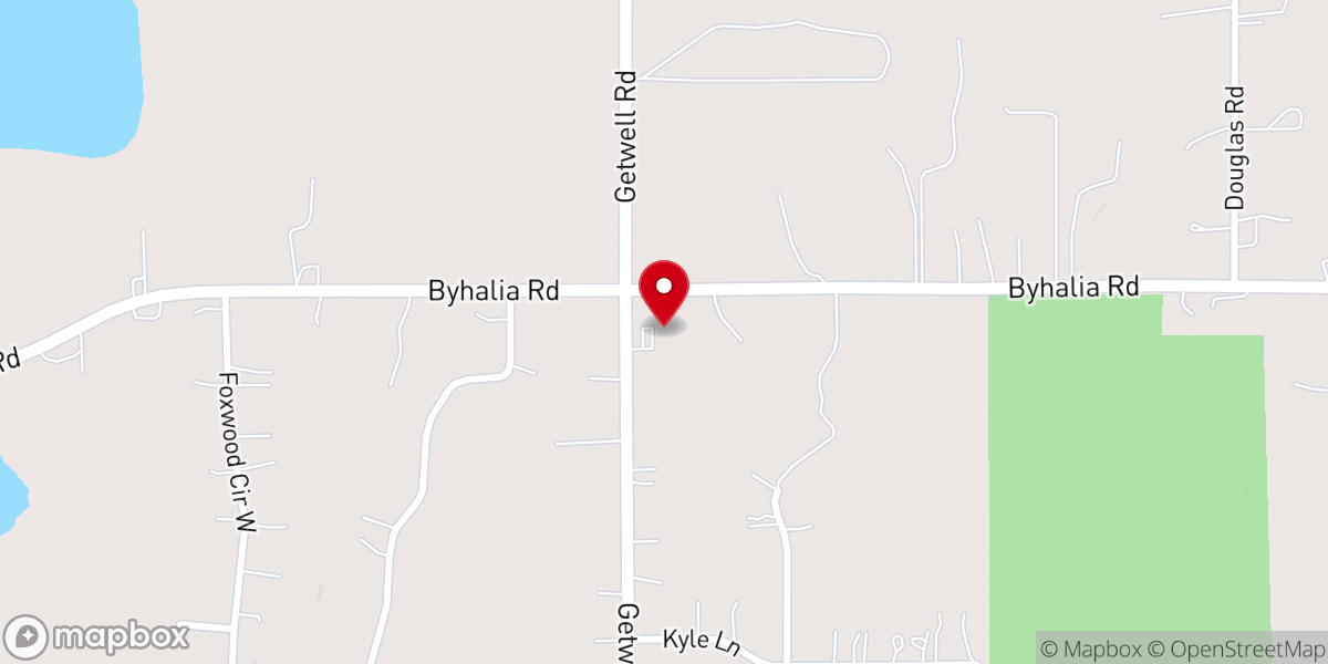 Map showing location of Life Pointe Baptist Church