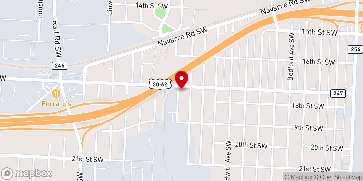 Map showing location of Tabernacle
