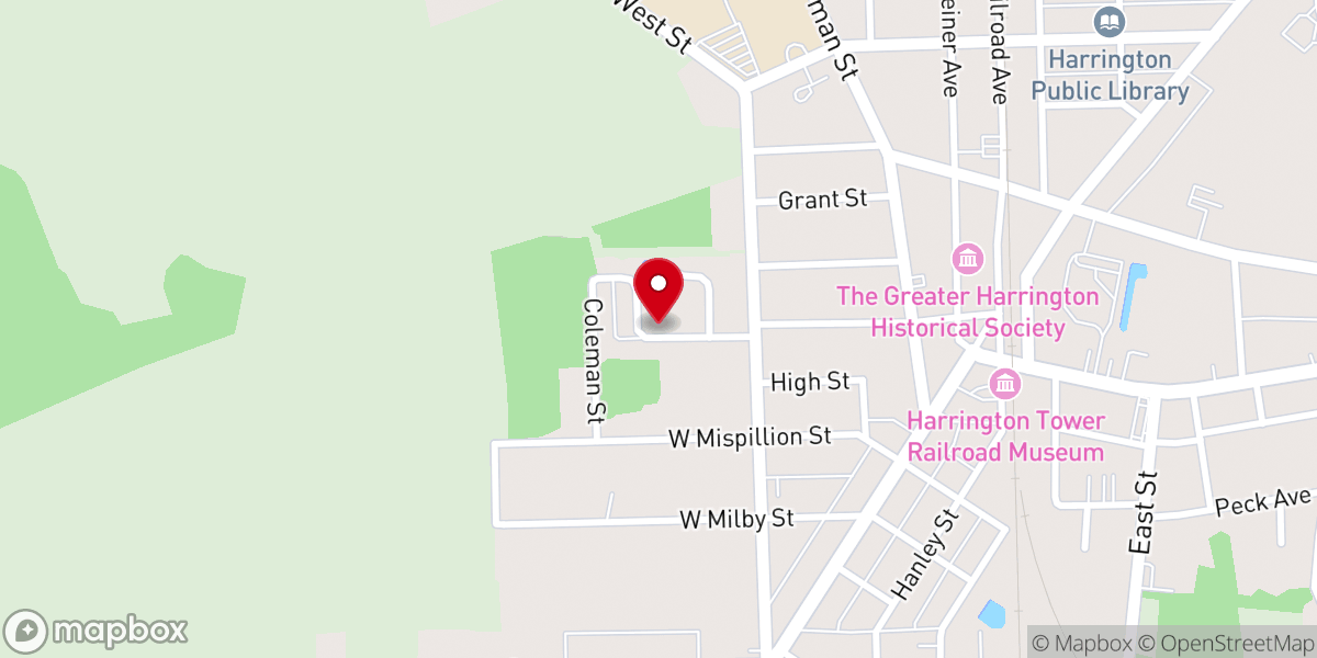 Map showing location of Heavens Saints Motorcycle Ministry