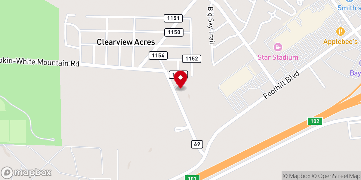 Map showing location of Church of Christ