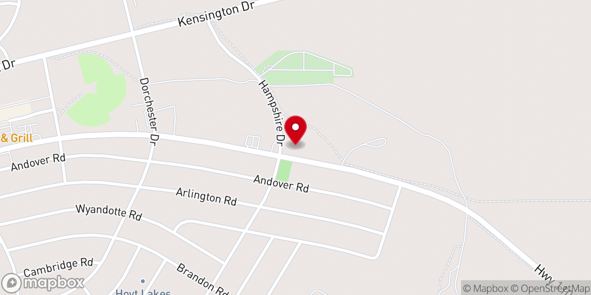 Map showing location of Trinity United Methodist Church
