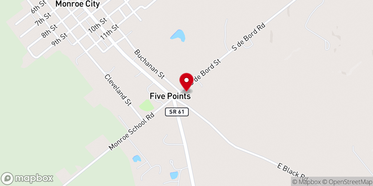 Map showing location of First Church of God