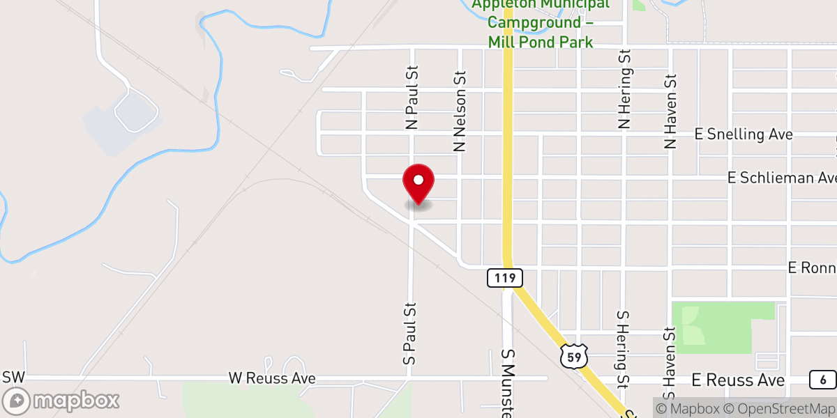 Map showing location of Chariots of Fire Ministries Inc