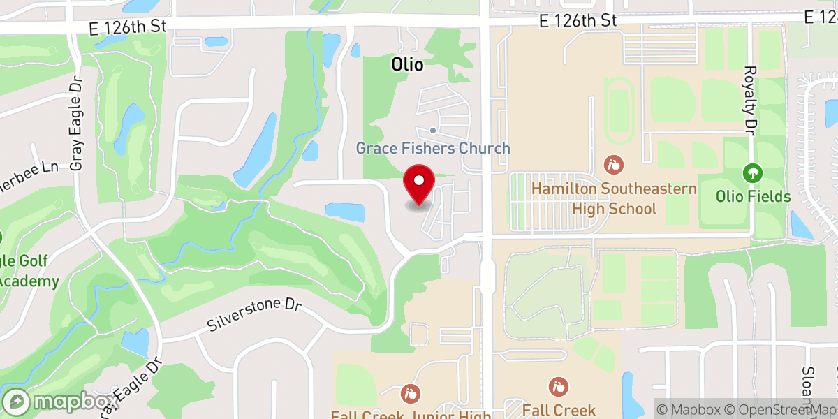 Map showing location of Crosspoint Church
