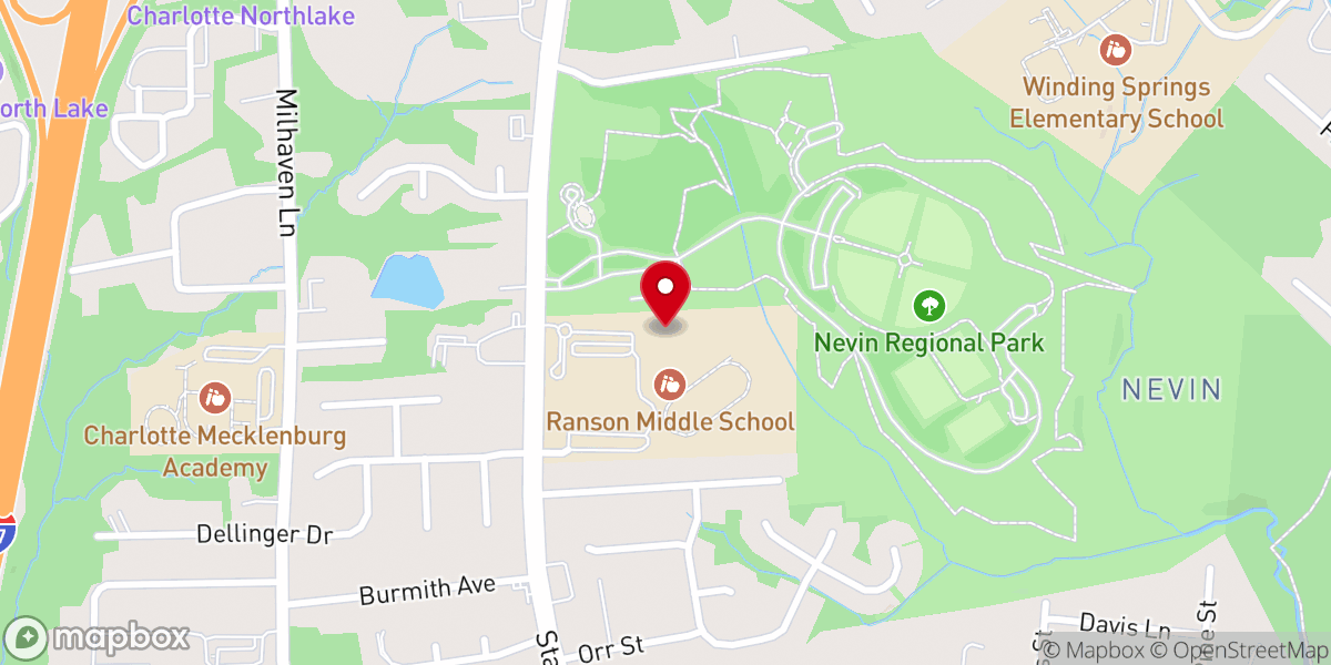 Map showing location of City Church Northlake