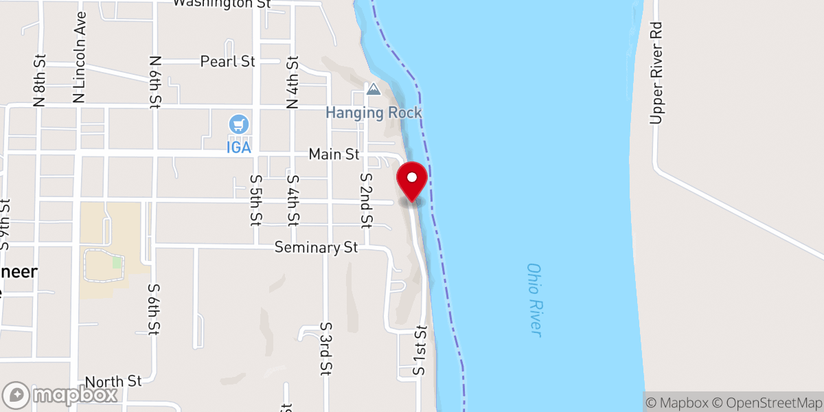 Map showing location of Rocky Side Park