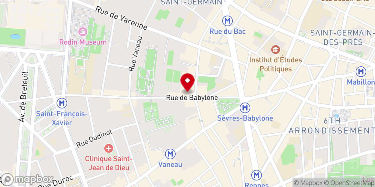 Map showing location of Chapelle de l'Épiphanie - Missions Etrangères de Paris