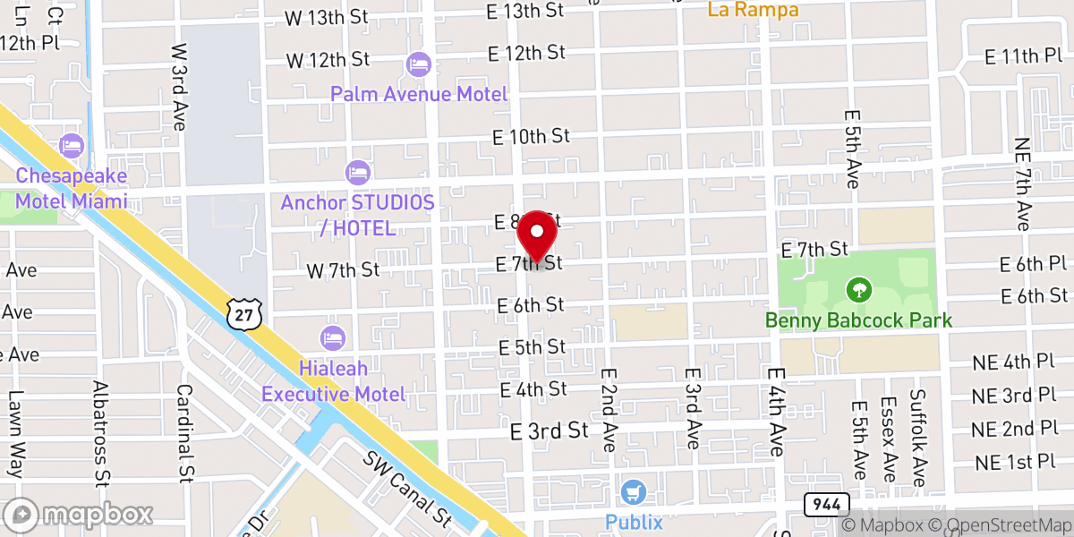 Map showing location of New Family Church