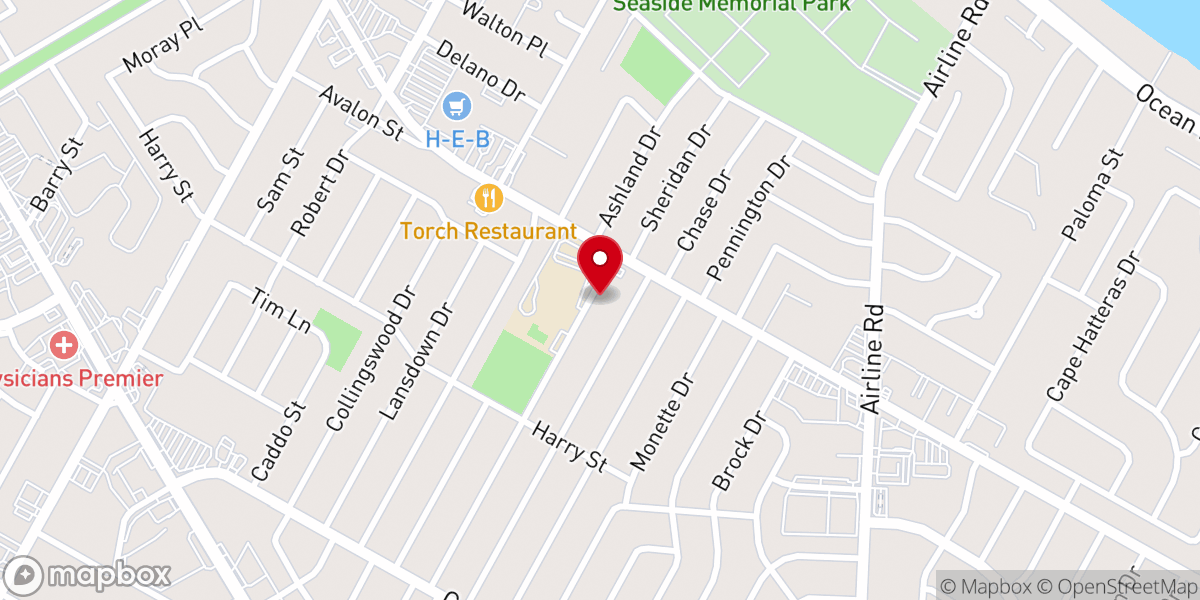 Map showing location of Windsor Park Baptist Church
