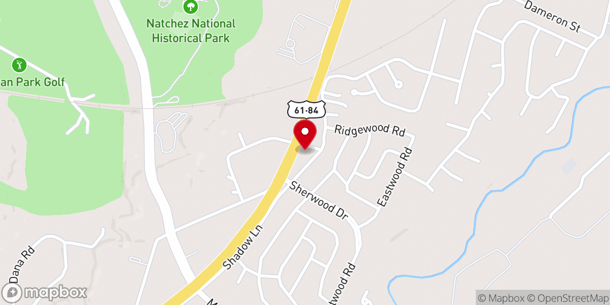 Map showing location of Southern Hills Baptist Church