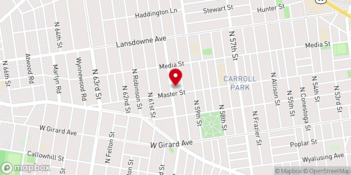 Map showing location of Calvin Church