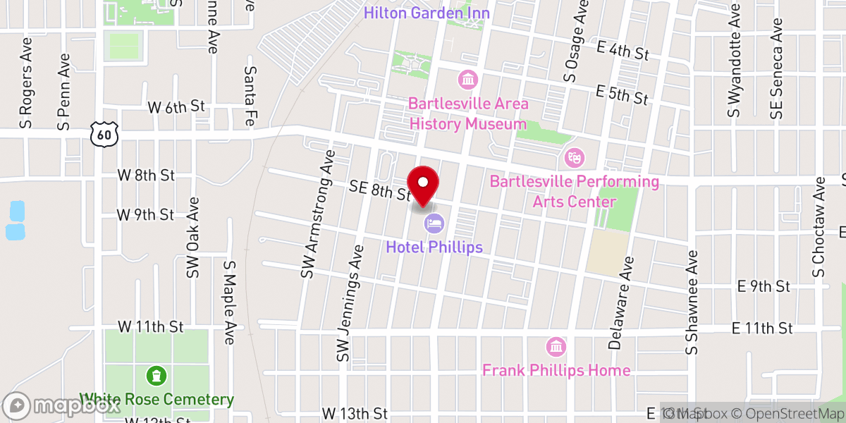 Map showing location of St. John Catholic School