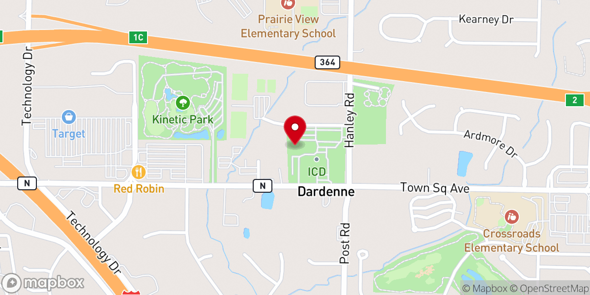 Map showing location of Immaculate Conception Catholic Church