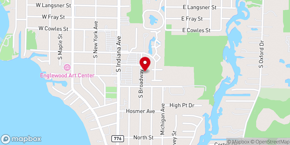 Map showing location of St. David's Jubilee Center