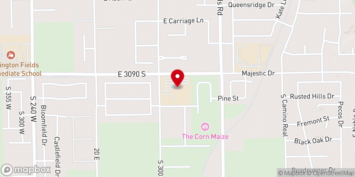 Map showing location of Valley of Grace Church