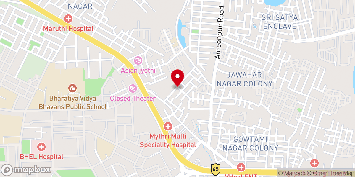 Map showing location of St. Mary's Orthodox Syrian Church