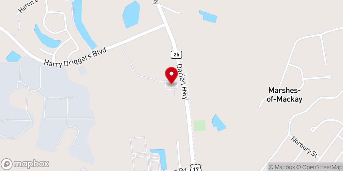 Map showing location of Turning Point Worship Center (Brunswick)