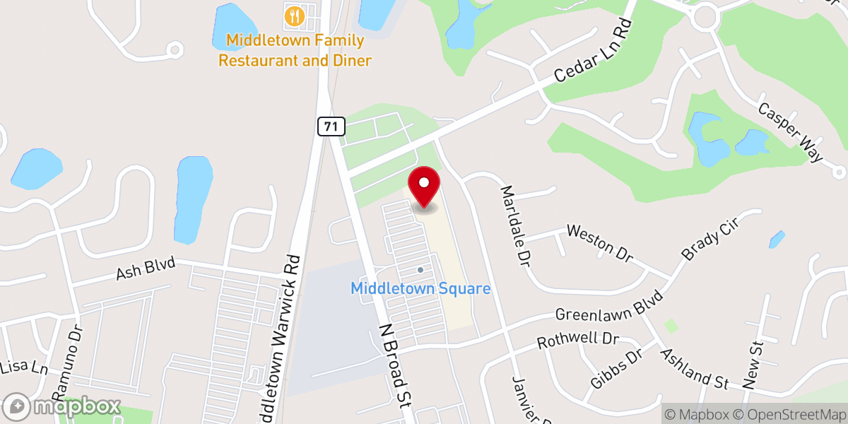 Map showing location of Living Waters Worship Center Inc